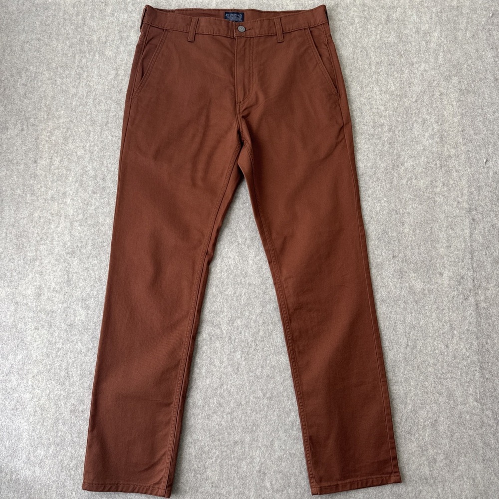 Levis 511 Slim Fit Hybrid Trouser Pants Mens W31 L30 Rust Brown Stretch